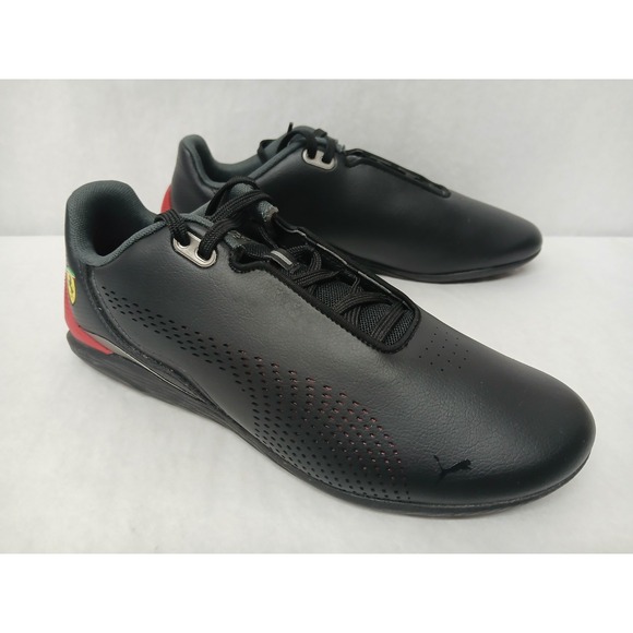 Puma Mens Ferrari Drift Cat Decima Shoes 307193-01 Puma Black Rosso Corsa Sz 8.5